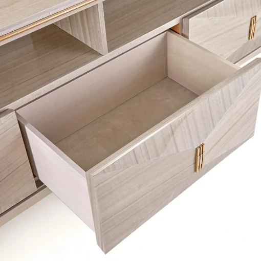 Credenza in legno di eucalipto lucido