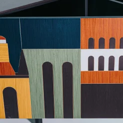 Credenza in legno policromo La Certosa