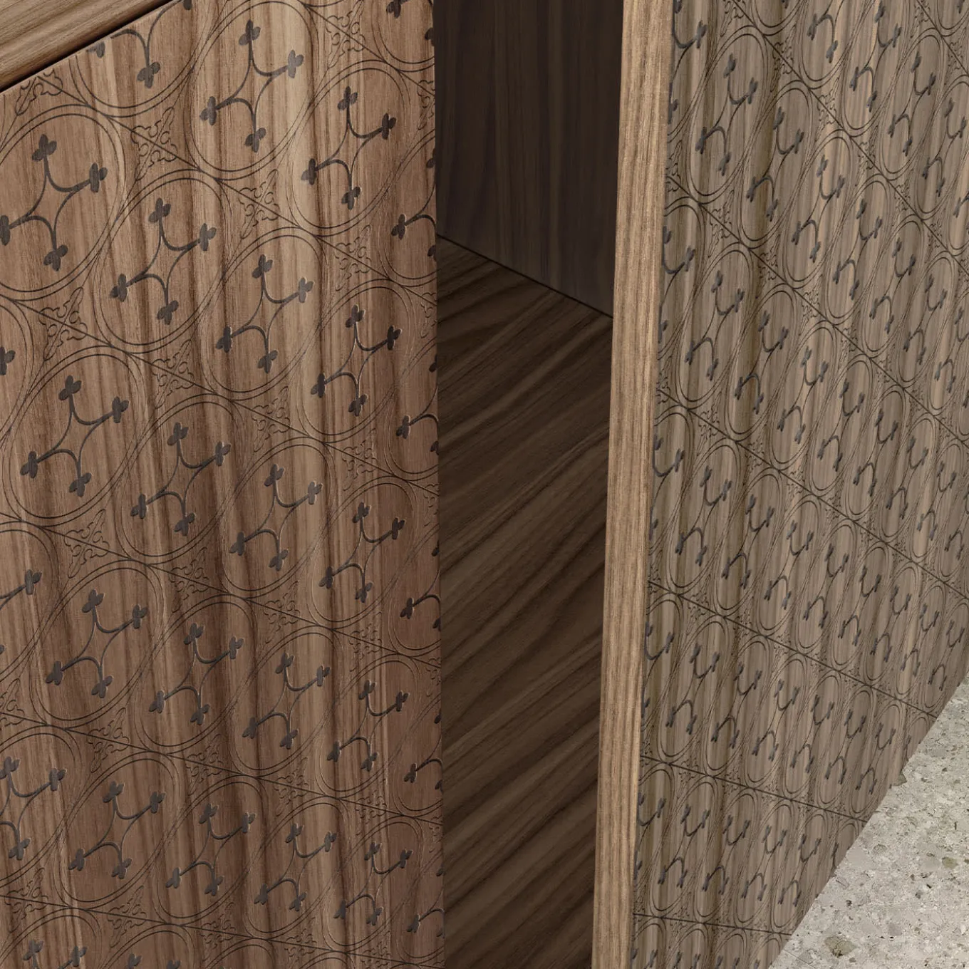Credenza in legno tiles
