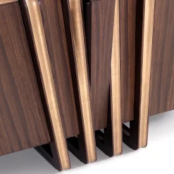 Credenza in ottone e zebra