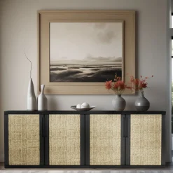 Credenza in Raphia Naturale Miel Vittorio