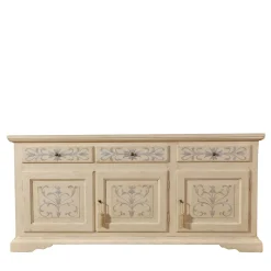 Credenza In Stile Tirolese Dipinta a Mano in Legno