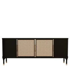Credenza Joyce a 4 ante con paglia di Vienna di Libero Rutilo