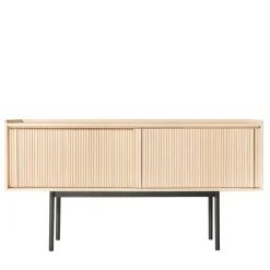 Credenza Sipario a 2 ante alta in frassino naturale