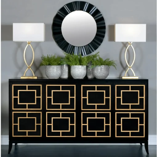 Credenza Zoe con gambe curve
