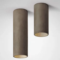 Cromia, grande lampada da soffitto marrone