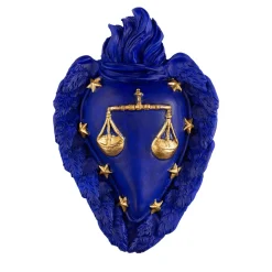 Cuore in ceramica Zodiaco Libra