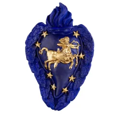 Cuore in ceramica Zodiaco Sagittario