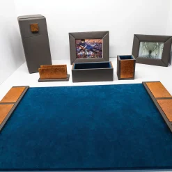 Cuscinetto da scrittura Erika in pelle e legno