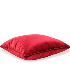 Cuscino Carrè in Velluto di Seta Rosso