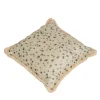 Cuscino grande con frange bianche e nere