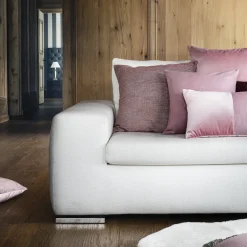 Cuscino in lana color malva