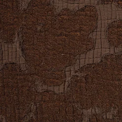 Cuscino Irremeabile Quadrato Floreale Marrone