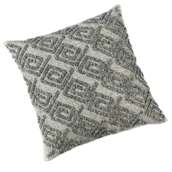 Cuscino melange nero ed ecru #2