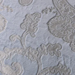 Cuscino quadrato floreale grigio Ortensia