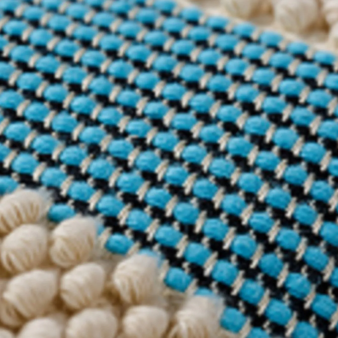 Cuscino Rombo Turchese Policromatico