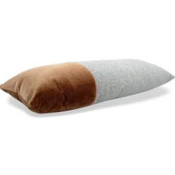 Cuscino semplice in tessuto jacquard e velluto di seta