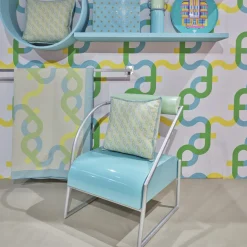 Cuscino Signature in lana e cashmere color menta