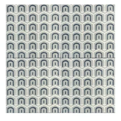 Daamè Set di 25 piastrelle quadrate grigie #2