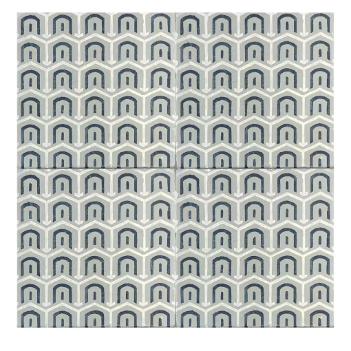 Daamè Set di 25 piastrelle quadrate grigie #2