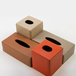 Daisy Seta Beige Scatola rettangolare per fazzoletti di carta