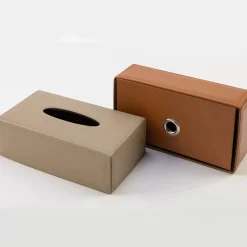 Daisy Seta Beige Scatola rettangolare per fazzoletti di carta