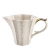 Damasco Caraffa da latte bianca e oro