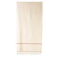 Dimensioni Coperta beige con frange