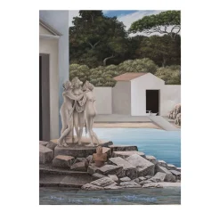 Dipinto Presso di Voi Riposino le mie ceneri etrusche