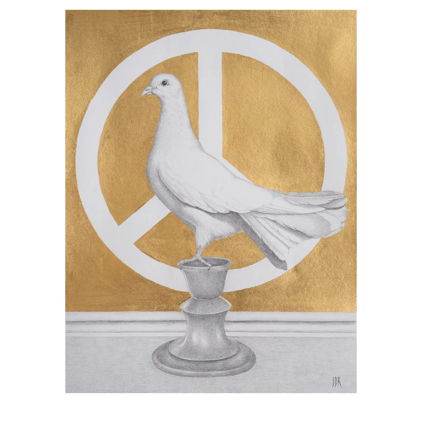 Disegno Pace su Piedistallo