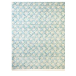 Dissesto Azzurro Stampa floreale su tela