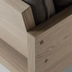 Divano a 4 posti in legno di quercia York St.