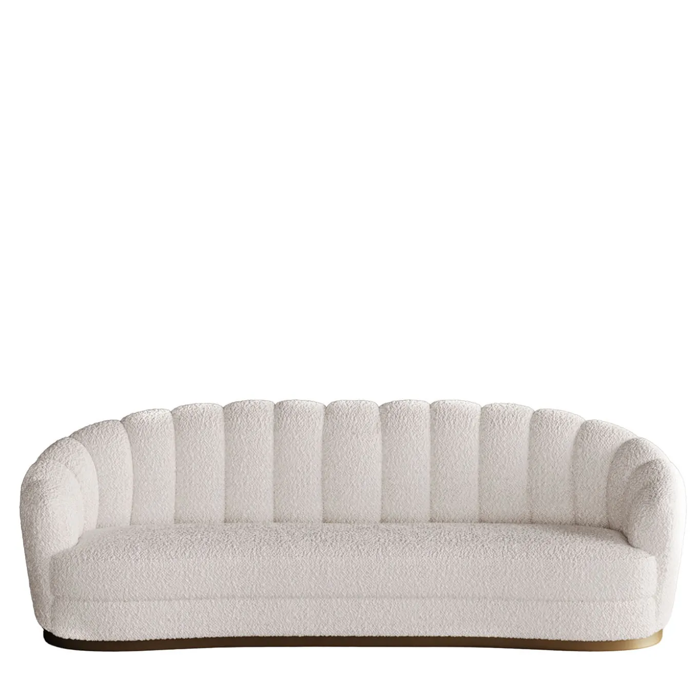Divano Bouclé Medio Bianco Nest
