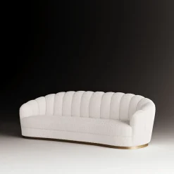 Divano Bouclé Medio Bianco Nest