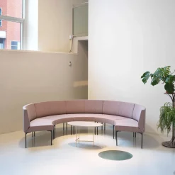 Divano di composizione Laguna "F" Half Moon Pink