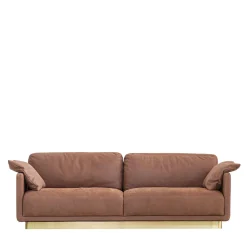 Divano in pelle marrone Haring di Dainellistudio