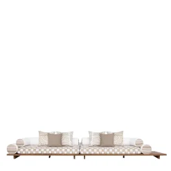 Divano Majlis Composizione bianca 216L + 266R