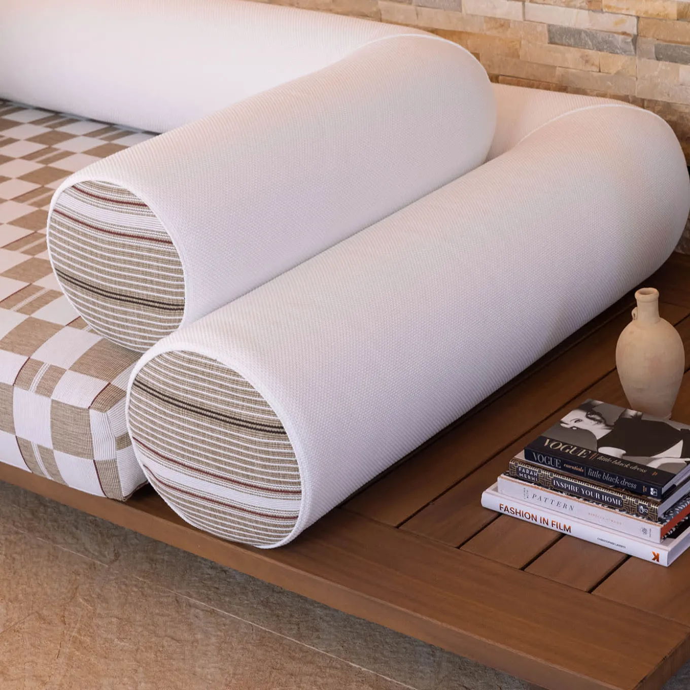 Divano Majlis Composizione bianca 216L + 266R