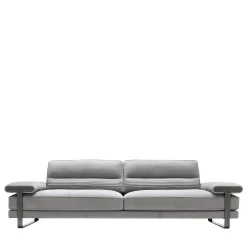 Divano Mirage a 4 posti in Nabuk grigio