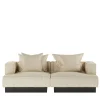 Divano Modulare in Tessuto Dedar Grand Natte' Bianco Moonage Daydream