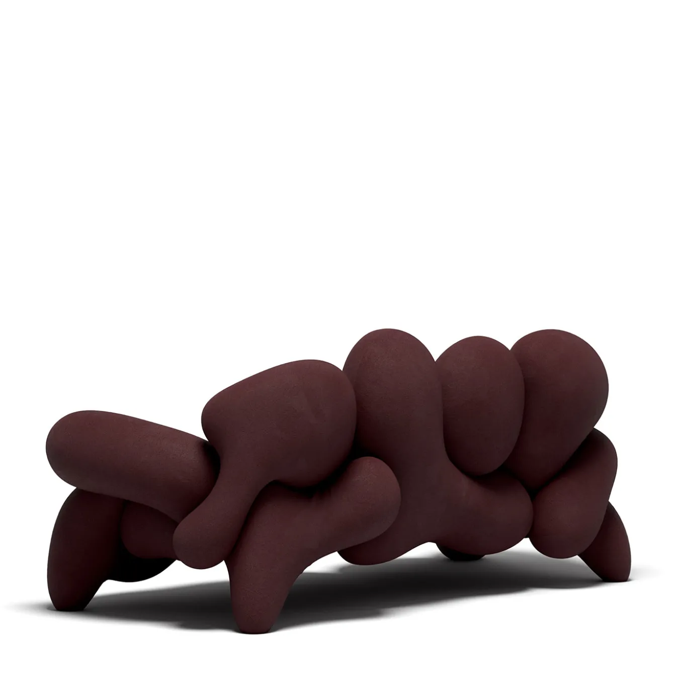 Divano Morphologica in Bouclé Marrone