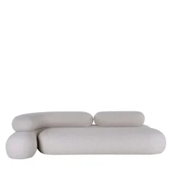 Divano Nefelibata bianco in jacquard bielastico