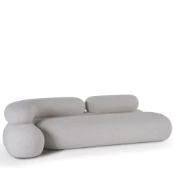 Divano Nefelibata bianco in jacquard bielastico