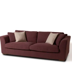Divano Sandy bouclè bordeaux