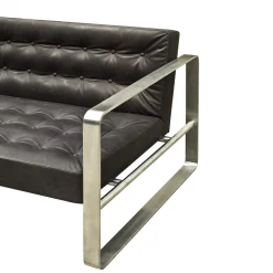 Divano T33 nero di Franco ALbini