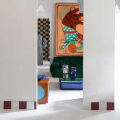 Divano Verde Curvo Cabochon