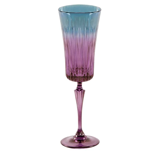Domina Set di 2 flute d'acqua viola-blu