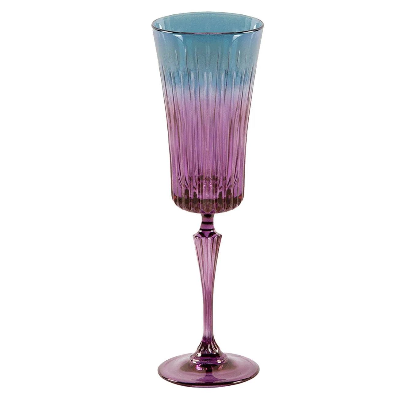 Domina Set di 2 flute d'acqua viola-blu