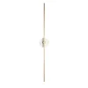 Essential Grand Stick Applique da parete in ottone satinato e alabastro