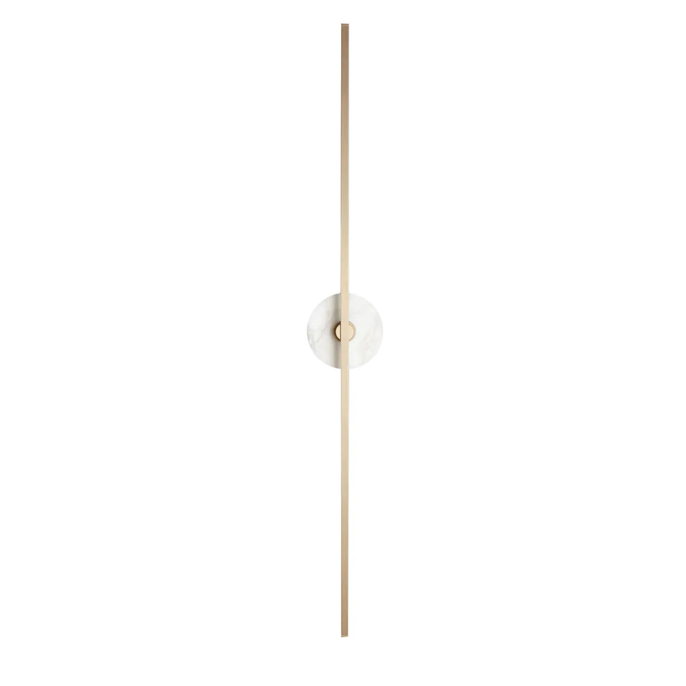 Essential Grand Stick Applique da parete in ottone satinato e alabastro